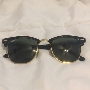 Ray Ban Clubmaster Black 51 Sunglasses
